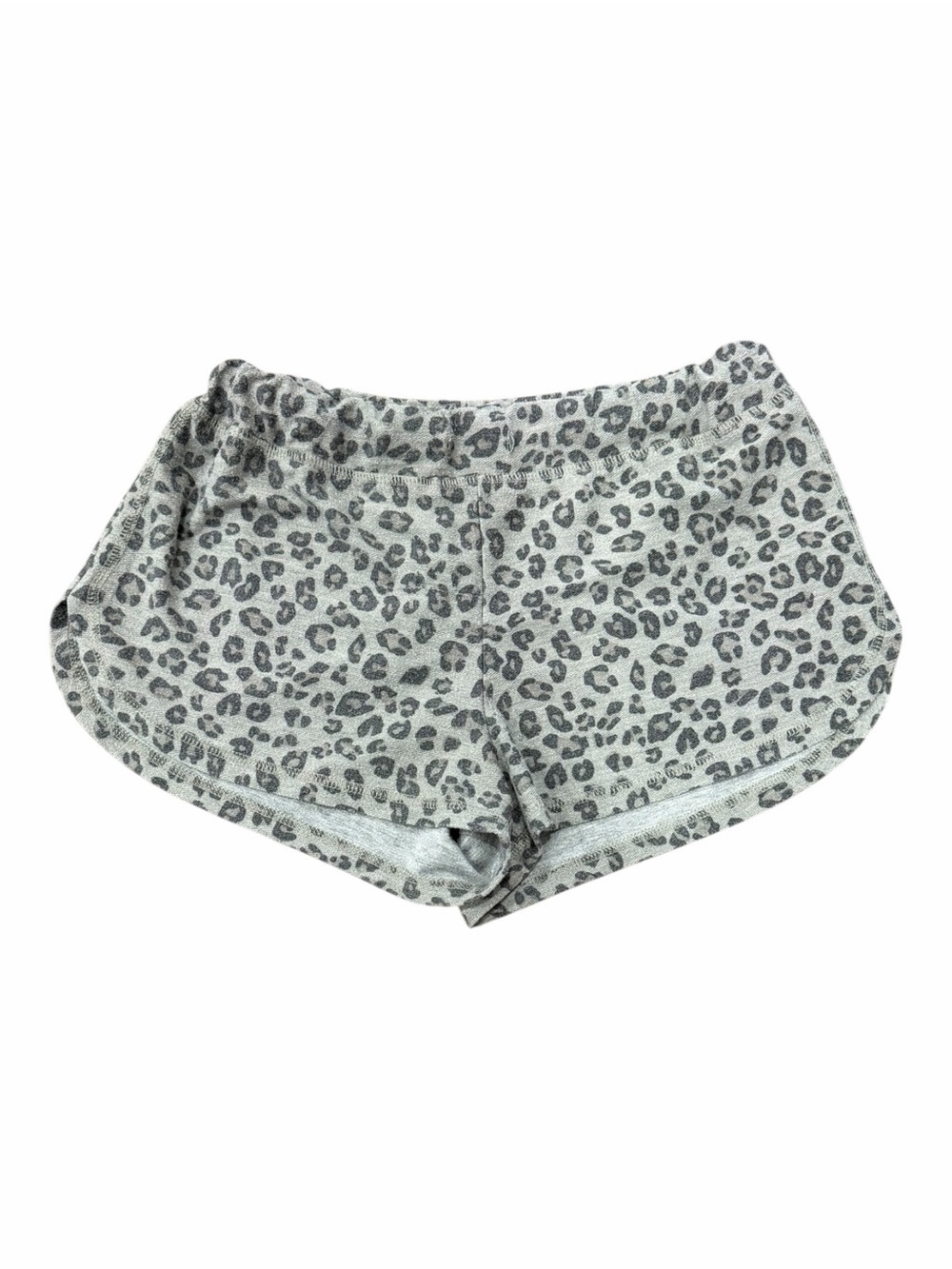 Mustard Seed Grey Leopard Print Lounge Shorts S